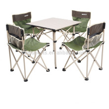 Table pliante à manger Designs Camping Table pliante en aluminium Chaise attachée